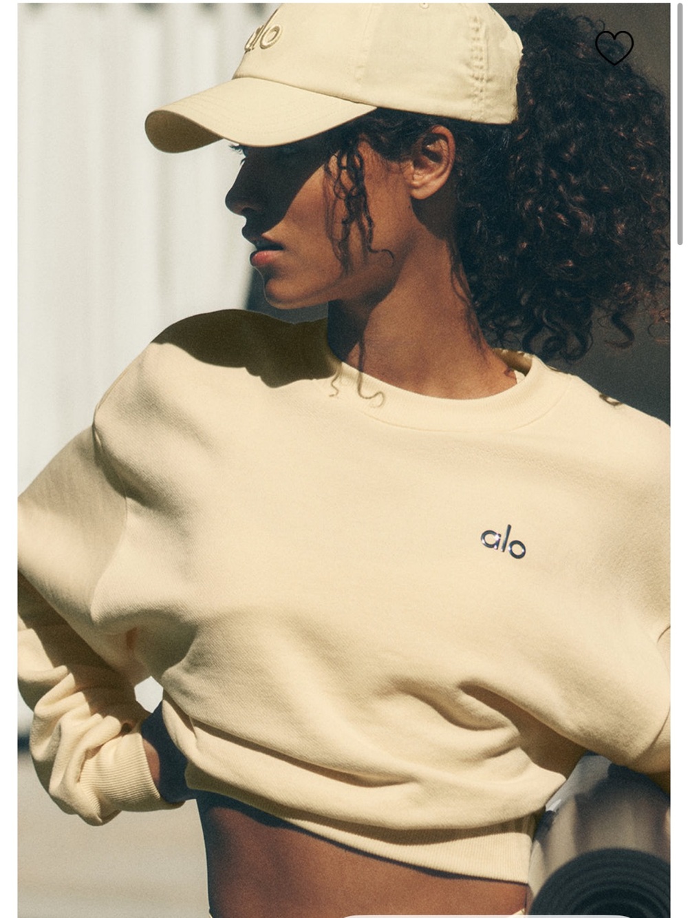 Alo Cropped Accolade Crewneck